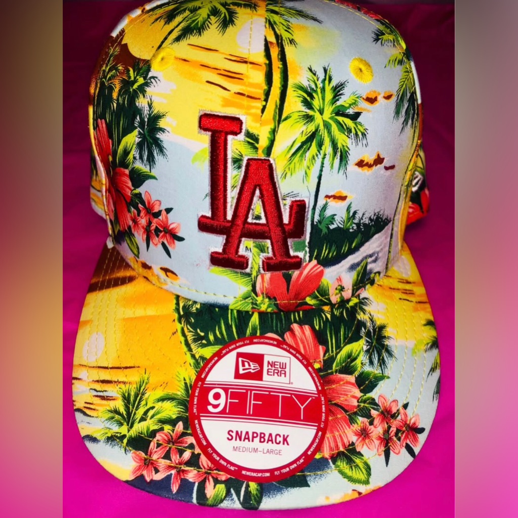 La New Era Hat Cap Floral Los Angeles 9fifty Snapback Collector Accessory